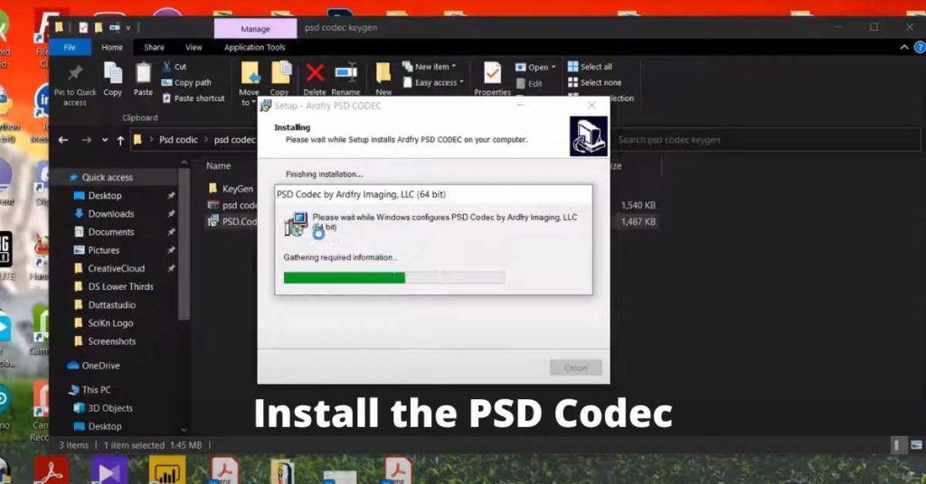Install and activate the PSD code
