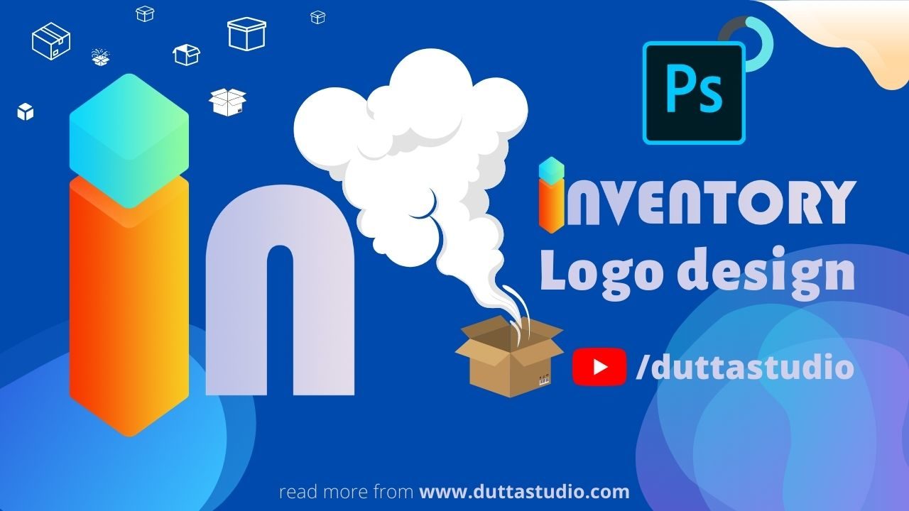 Inventory Management System Logo Design in Photoshop