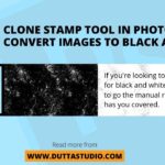 Clone Stamp Tool in Photoshop to Convert Images to black and white